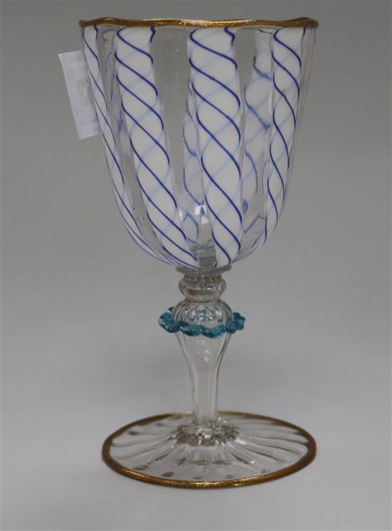 A Venetian enamelled glass